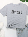 Perfee ANGEL Round Neck Short Sleeve T-Shirt - Trendsi - Flyclothing LLC