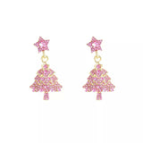 Christmas Tree Star Dangle Earrings - Trendsi - Flyclothing LLC