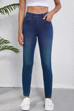 High Waist Skinny Jeans with Pockets - Trendsi - Flyclothing LLC
