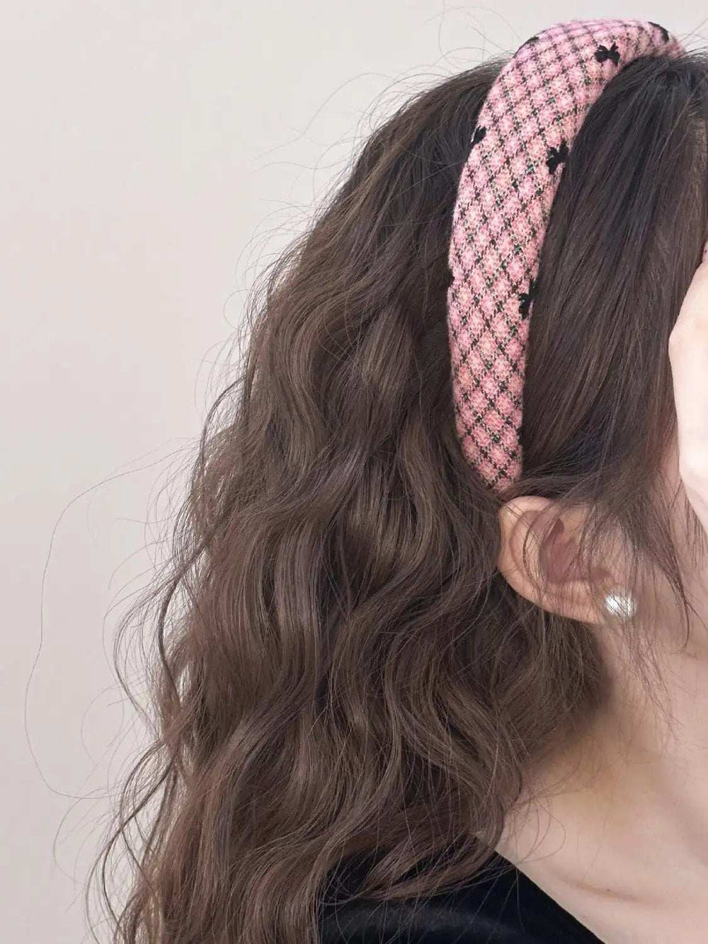 Plaid Bow Wide Headband - Trendsi - Flyclothing LLC