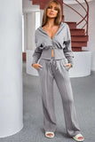 Dropped Shoulder Hoodie and Drawstring Pants Active Set - Trendsi - Flyclothing LLC
