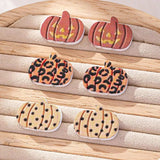 3 Piece Halloween Pumpkin Stud Earrings - Trendsi - Flyclothing LLC