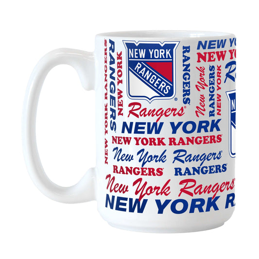 NY Rangers 15oz Spirit Sublimated Mug - Logo Brands - Flyclothing LLC
