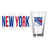 New York Rangers 16oz Overtime Pint Glass - Logo Brands - Flyclothing LLC