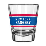 New York Rangers 2oz Stripe Shot Glass