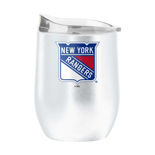 New York Rangers 16oz Swagger Powder Coat Curved Bev - Logo Brands - Flyclothing LLC