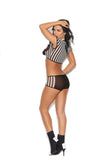 Elegant Moments Black/White Rowdy Referee Costume 82031 - Elegant Moments - Flyclothing LLC
