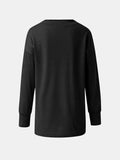Full Size V-Neck Long Sleeve T-Shirt - Trendsi - Flyclothing LLC