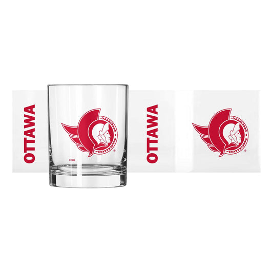 Ottawa Senators 14oz Gameday Rocks Glass - Logo Brands - Flyclothing LLC