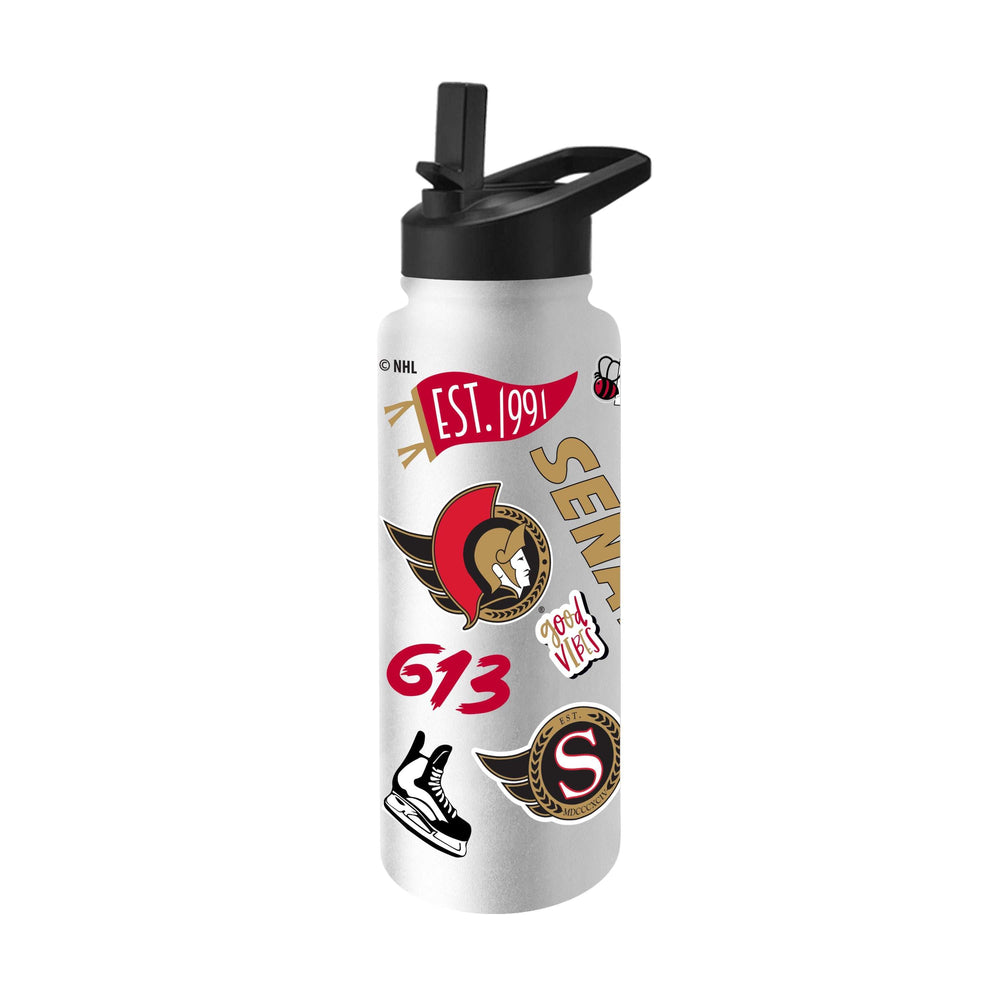 Ottawa Senators 34oz Native Quencher Bottle - Logo Brands - Flyclothing LLC