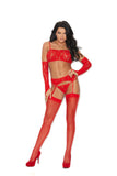 Elegant Moments Red 4 Pc. Bralette Set 82110 - Elegant Moments - Flyclothing LLC