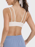 Scoop Neck Double Strap Active Cami - Trendsi - Flyclothing LLC