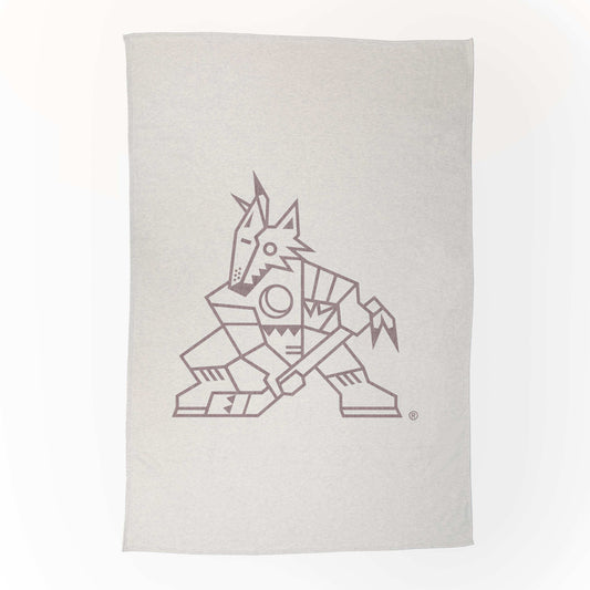 Arizona Coyotes Oversized Logo Sublimated Sweatshirt Blanket - Logo Brands - Flyclothing LLC