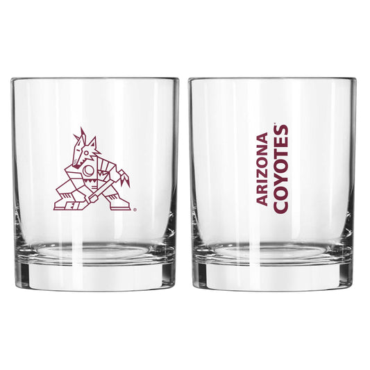 Arizona Coyotes 14oz Gameday Rocks Glass - Logo Brands - Flyclothing LLC