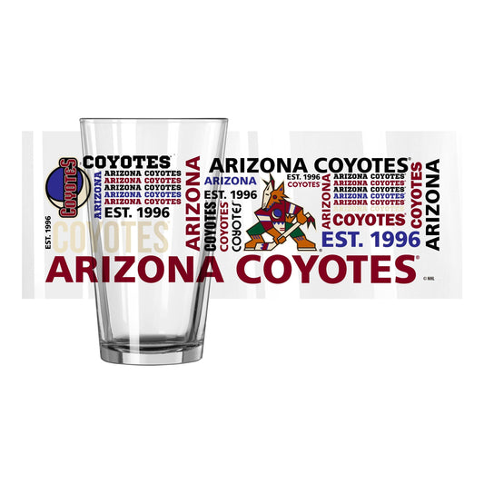 Phoenix Coyotes 16oz Spirit Pint Glass - Logo Brands - Flyclothing LLC
