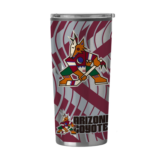 Arizona Coyotes Flex 20oz Plastic Wall Stainless Tumbler - Logo Brands - Flyclothing LLC
