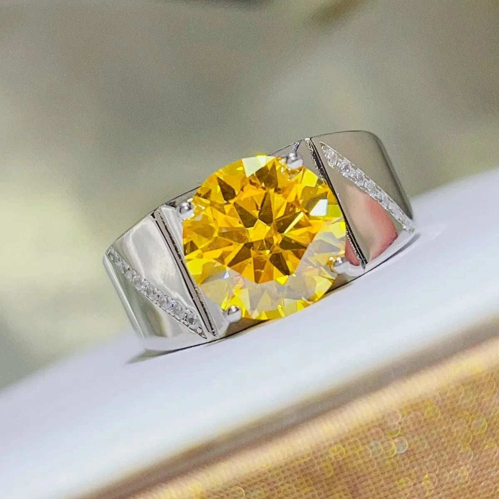 5 Carat Moissanite 925 Sterling Silver Ring - Trendsi - Flyclothing LLC