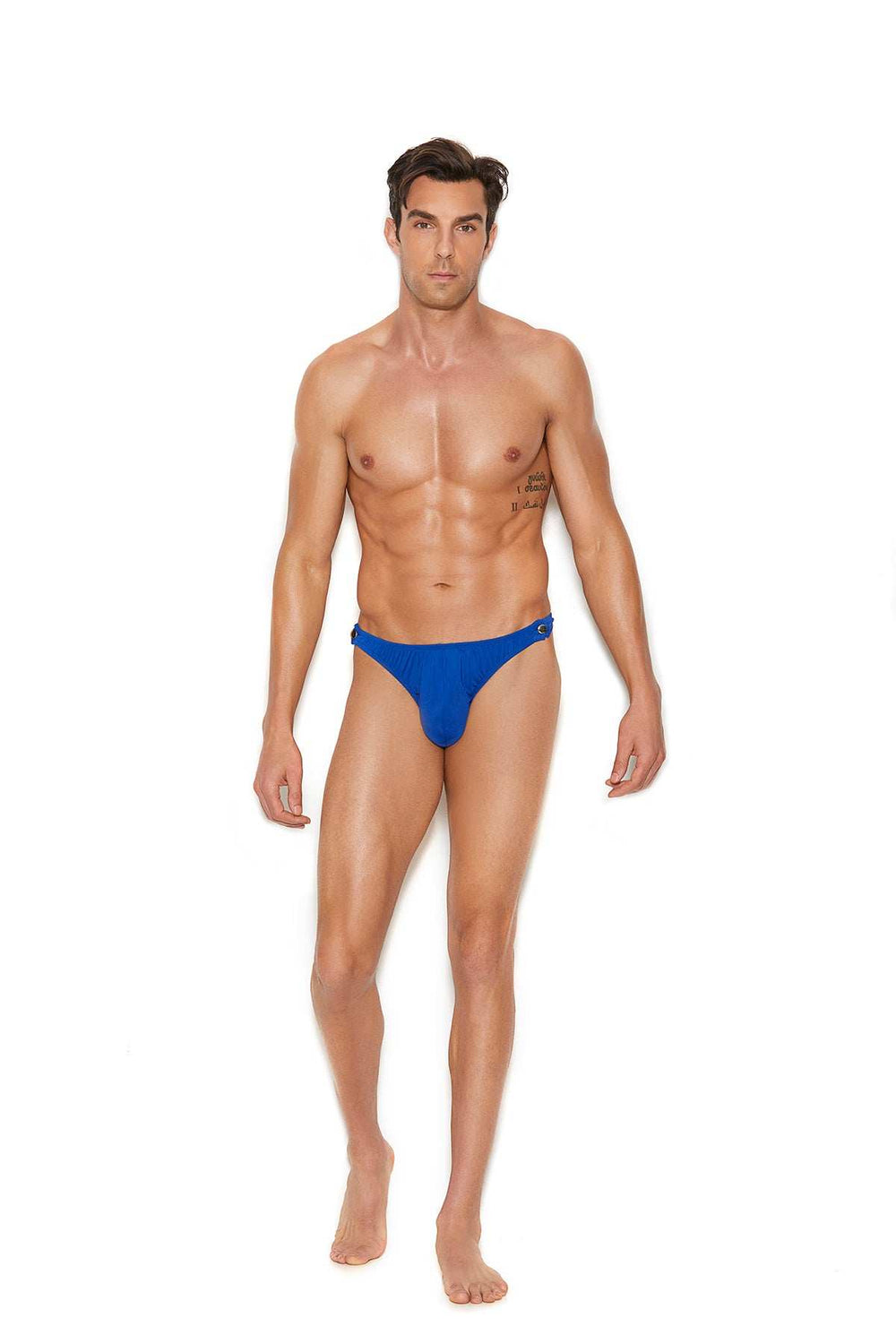 Elegant Moments Royal Blue Men's Snap Closure Thong 82390 - Elegant Moments - Flyclothing LLC