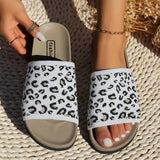Leopard Open Toe Sandals - Trendsi - Flyclothing LLC