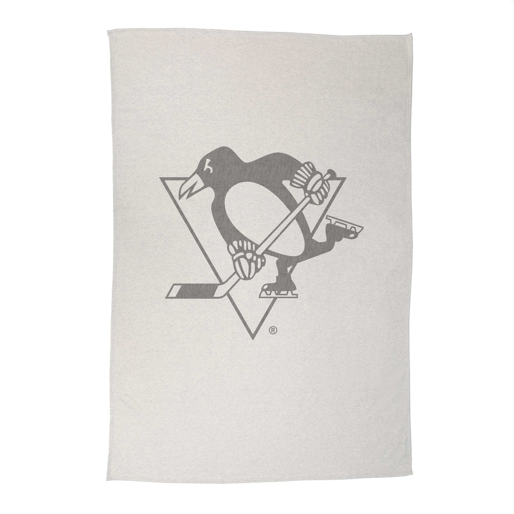 Pittsburgh Penguins Oversized Logo Sublimated Sweatshirt Blanket - Logo Brands - Flyclothing LLC