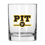 Pittsburgh Penguins 14oz Letterman Rocks Glass - Logo Brands - Flyclothing LLC