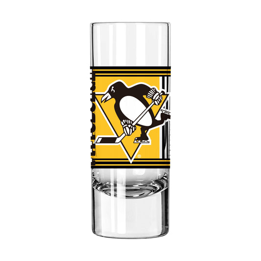 Pittsburgh Penguins 2.5oz Hero Shooter Glass - Logo Brands - Flyclothing LLC