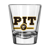 Pittsburgh Penguins 2oz Letterman Shot Glass - Logo Brands - Flyclothing LLC
