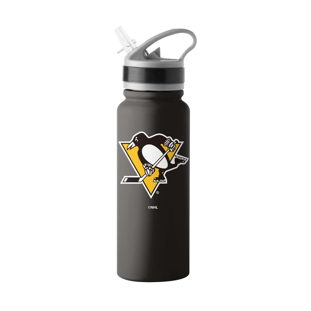 Pittsburgh Penguins Logo 25oz Stainless Single Wall Flip Top Bottle - Logo Brands - Flyclothing LLC