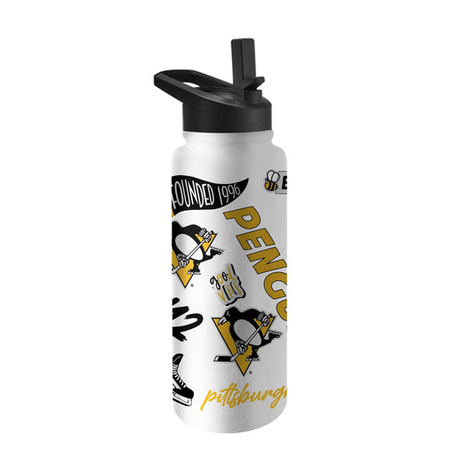 Pittsburgh Penguins 34oz Native Quencher Bottle - Logo Brands - Flyclothing LLC
