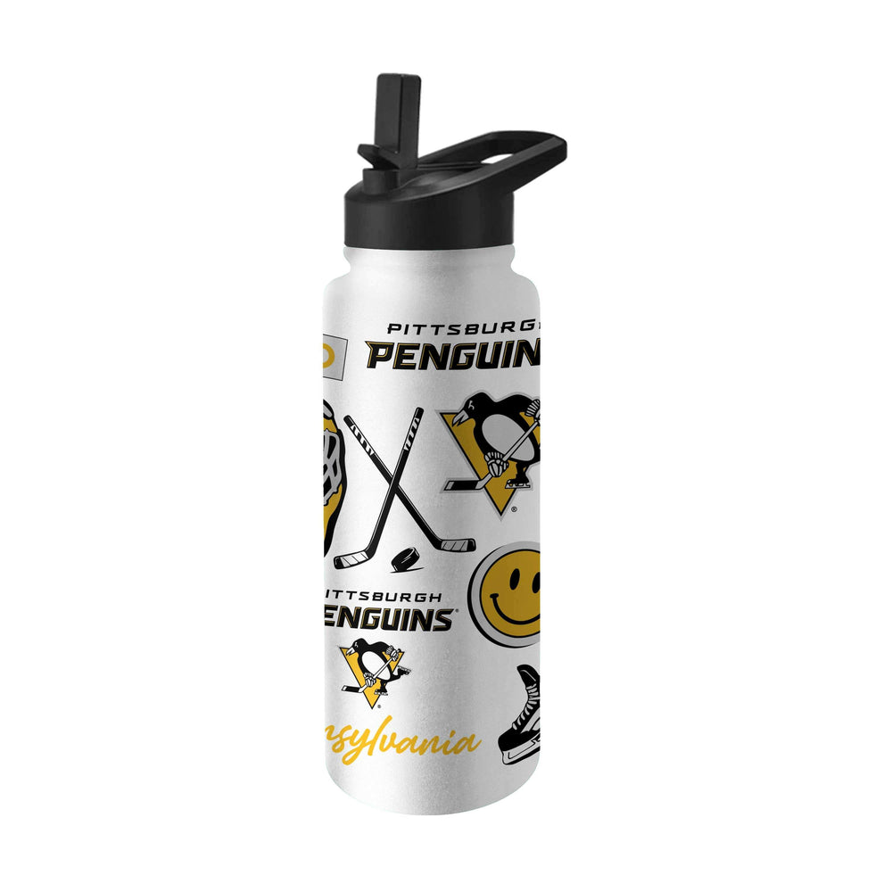 Pittsburgh Penguins 34oz Native Quencher Bottle - Logo Brands - Flyclothing LLC