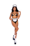 Elegant Moments Black/White Flirty Maid 82417 - Elegant Moments - Flyclothing LLC