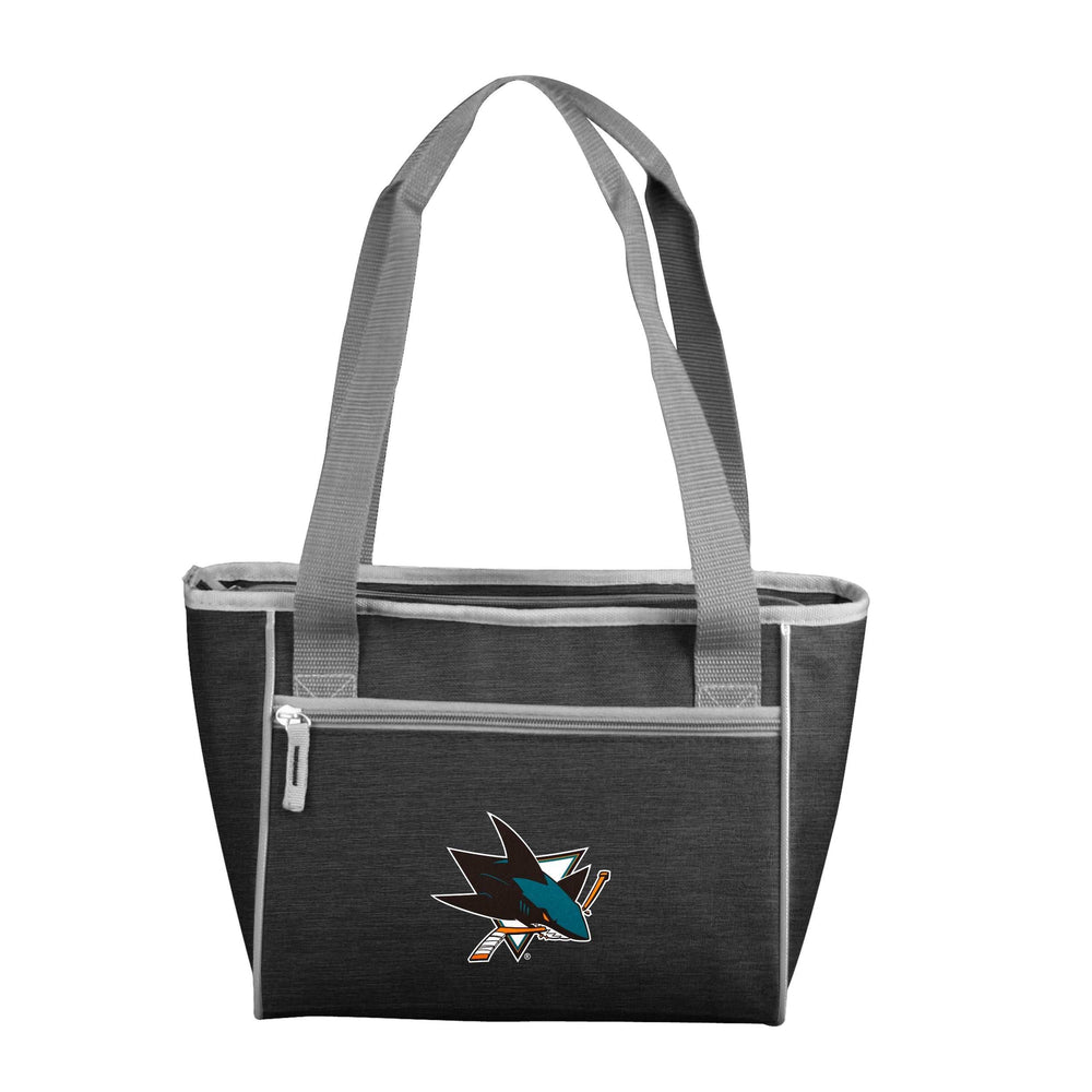 San Jose Sharks Crosshatch 16 Can Cooler Tote - Logo Brands - Flyclothing LLC
