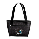 San Jose Sharks Leopard Print 16 Can Cooler Tote - Logo Brands - Flyclothing LLC