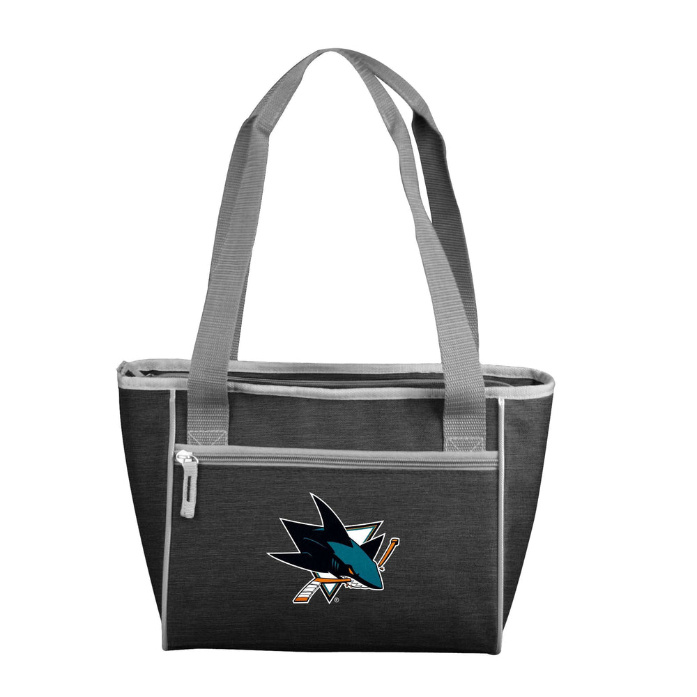 San Jose Sharks Crosshatch 16 Can Cooler Tote - Logo Brands - Flyclothing LLC
