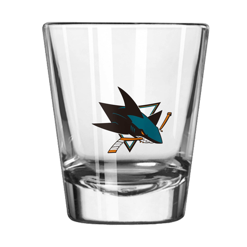 San Jose Sharks 2oz Letterman Shot Glass - Logo Brands - Flyclothing LLC