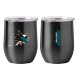 San Jose Sharks 16oz Gameday Stainless Curved Beverage - Logo Brands - Flyclothing LLC