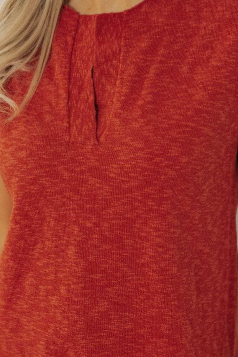 Side Slit Round Neck Sweater Vest - Trendsi - Flyclothing LLC