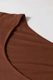 Round Neck Slim Cap Sleeve Top - Trendsi - Flyclothing LLC