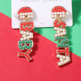 Christmas Beaded BABY Drop Earrings - Trendsi - Flyclothing LLC