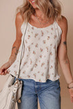 Floral Bow Back Scoop Neck Cami - Trendsi - Flyclothing LLC