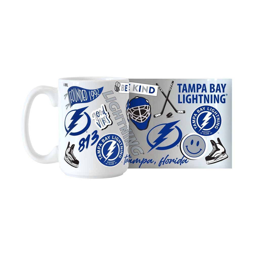 Tampa Bay Lightning 15oz Native Sublimated Mug - Logo Brands - Flyclothing LLC