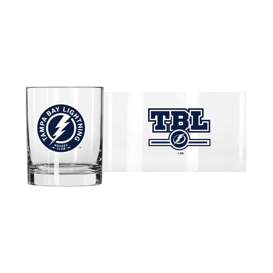 Tampa Bay Lightning 14oz Letterman Rocks Glass - Logo Brands - Flyclothing LLC