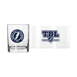 Tampa Bay Lightning 14oz Letterman Rocks Glass - Logo Brands - Flyclothing LLC