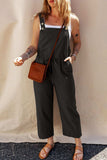 Drawstring Wide Strap Overalls with Pockets - Trendsi - Flyclothing LLC