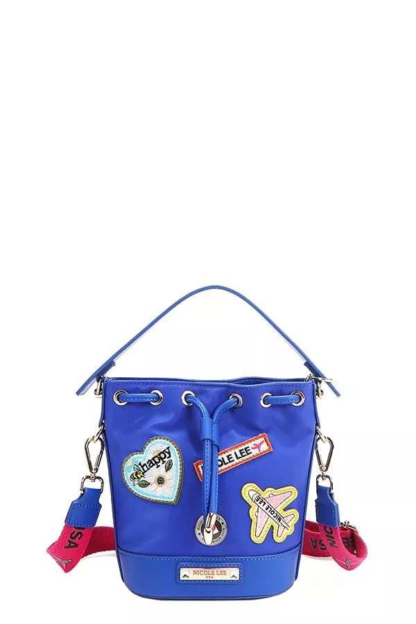 Nicole Lee USA Color Patch Bucket Bag - Trendsi - Flyclothing LLC