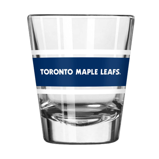 Toronto Maple Leafs 2oz Stripe Shot Glass - Logo Brands - Flyclothing LLC