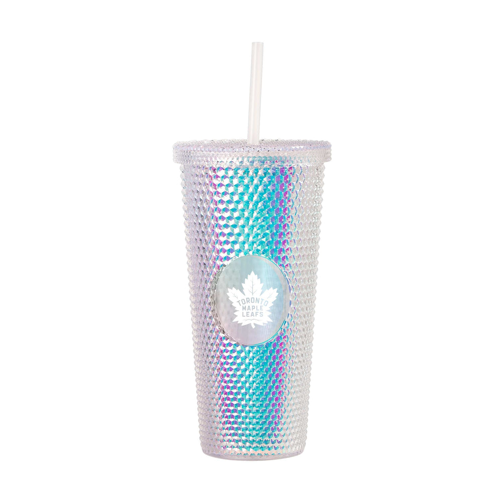 Toronto Maple Leafs 24oz Iridescent Studded Tumbler - Logo Brands - Flyclothing LLC
