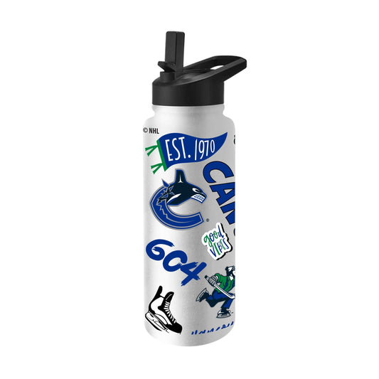 Vancouver Canucks 34oz Native Quencher Bottle - Logo Brands - Flyclothing LLC