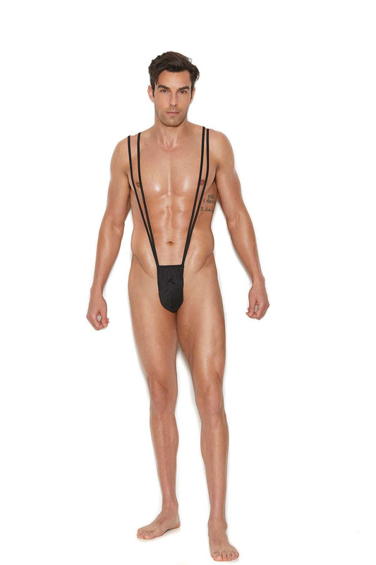 Elegant Moments Black Men's Suspender Pouch 82921 - Elegant Moments - Flyclothing LLC