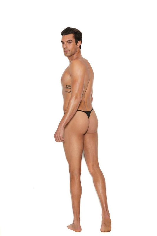 Elegant Moments Black Men's G-String Pouch W/ T Back 82922 - Elegant Moments - Flyclothing LLC